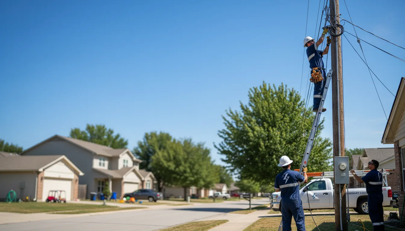 Residential electrician providing installation services in South West City, MO